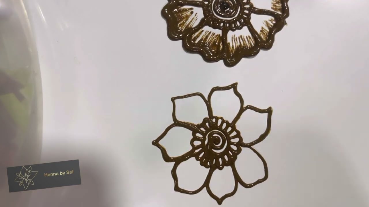 Simple henna flowers #hennaflowers #hennadesign #simplehenna #simpleflowermaking #mehndi