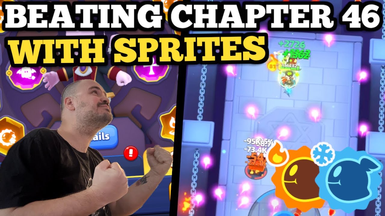 🏹 ARCHERO 2 : FINALLY BEATING CHAPTER 46 WITH MY SPRITES BUILD! ❄️⚡🔥 🏹