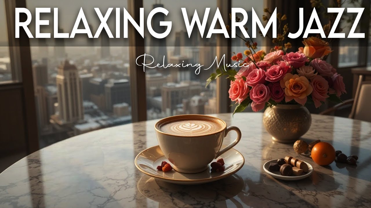Relaxing Warm Jazz ☕ Bossa Nova instrumental for Happy Moods, Work & Study