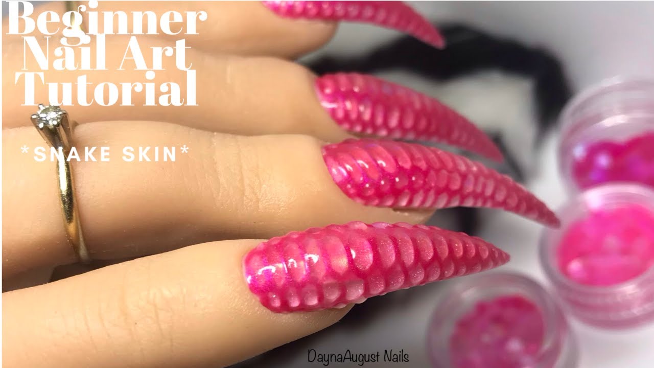 Beginner Nail Art Tutorial (Snake Skin)
