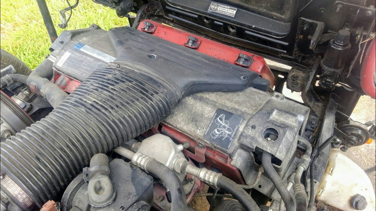 Removing the 1991 C4 Corvette Salvage Parts Car Cooling System
