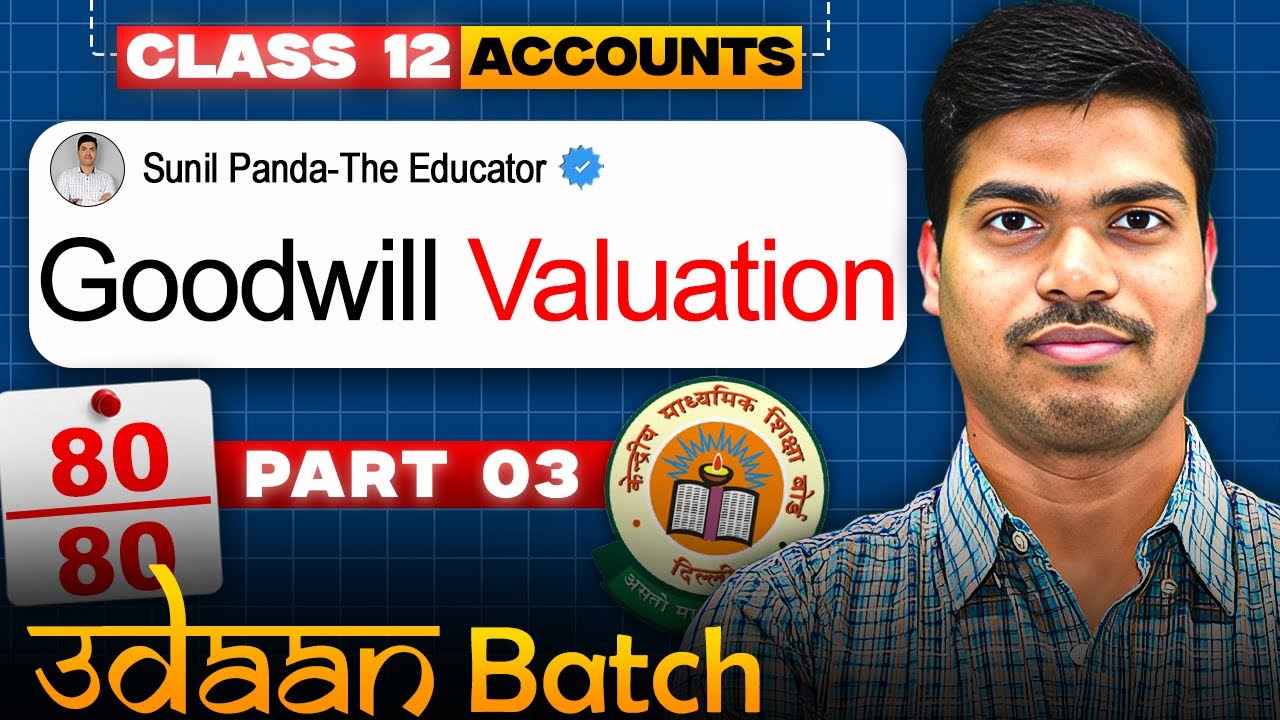 Goodwill: Nature & Valuation | Part 3 | SUPER PROFITS METHOD | Class 12 Accounts | 2025-2026