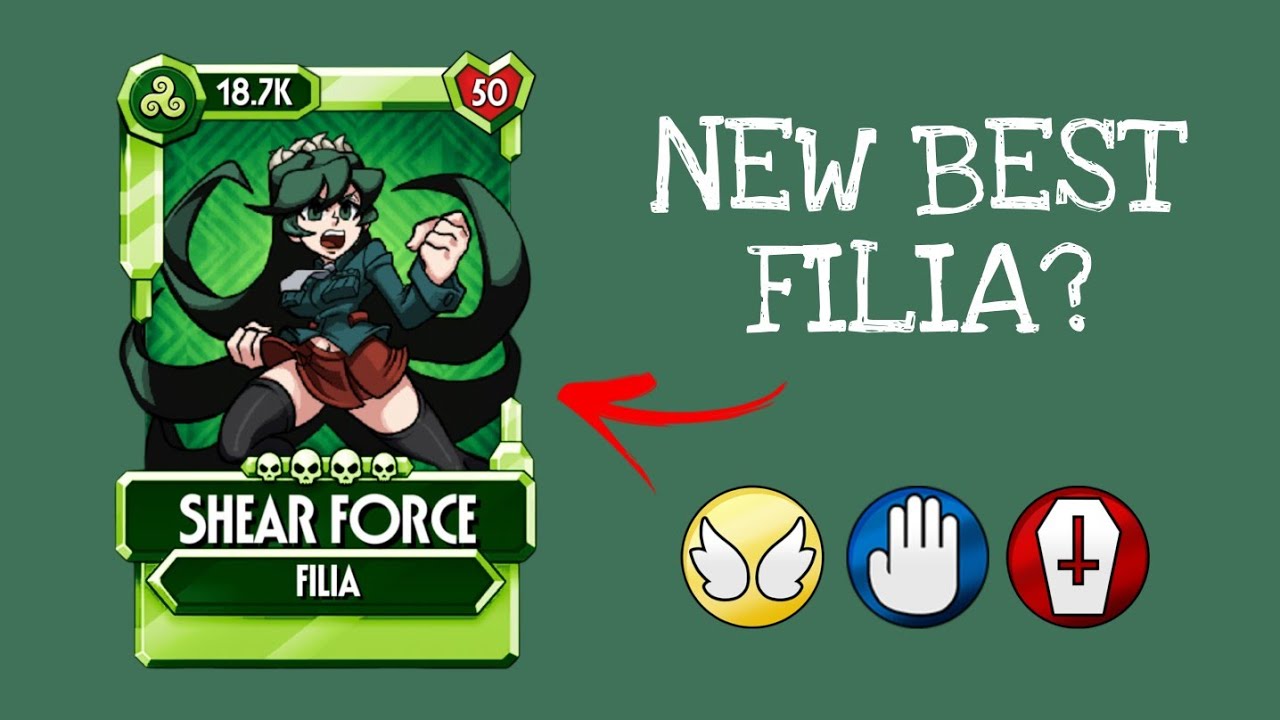 SHEAR FORCE Filia showcase, skullgirls mobile