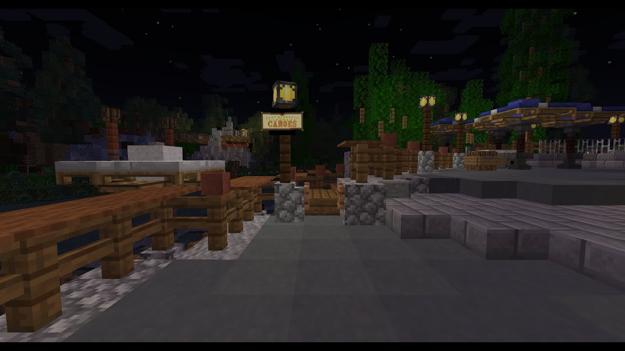 Minecraft Davy Crockett's Explorer Canoes Full Ride POV | MCParks