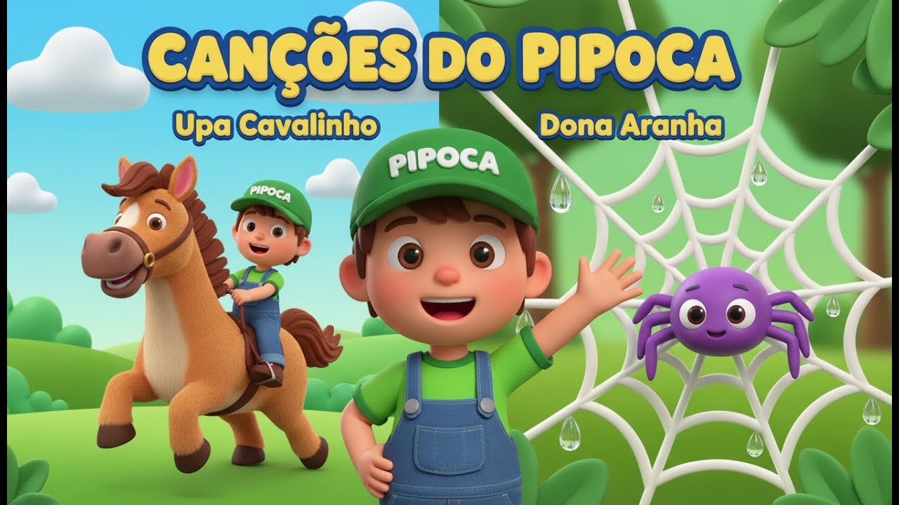 Cante com Upa Cavalinho e Dona Aranha 🎶 | Coletânea de Músicas Infantis | Trem do Pipoca