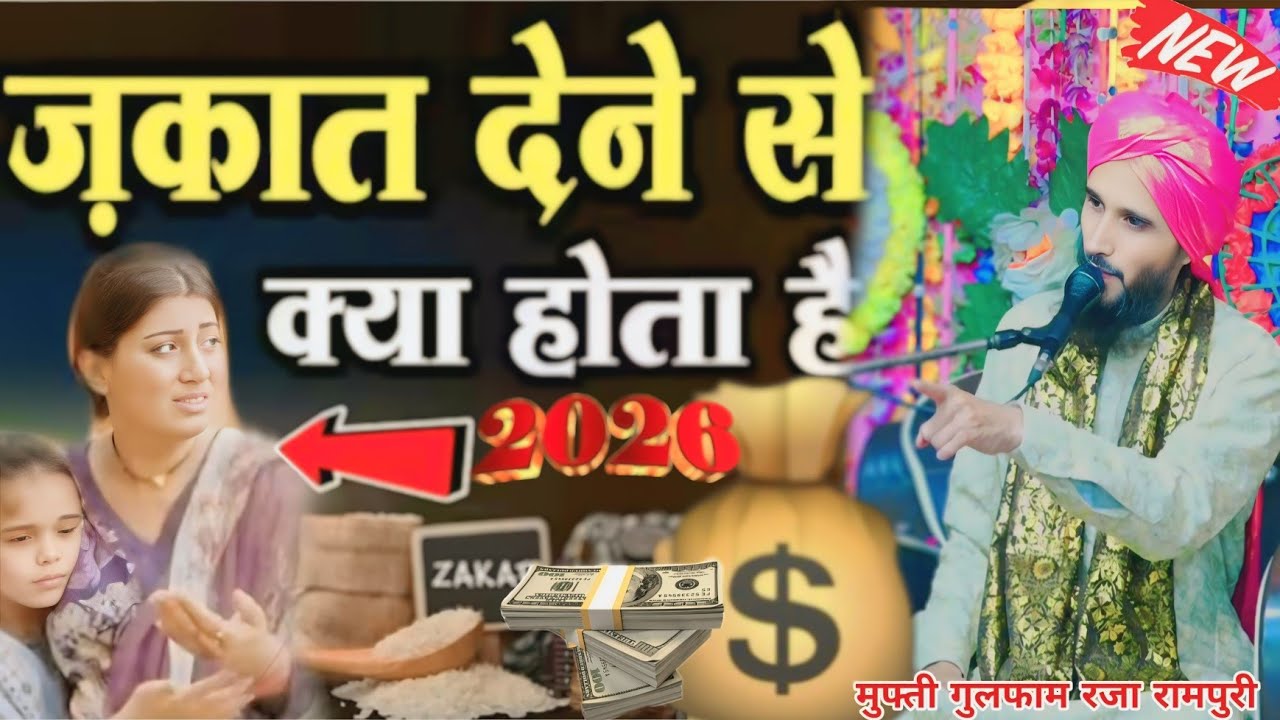 Zakat dene se kya hota hai $ Mufti gulfam Raza rampuri #rizvinetwork0786 