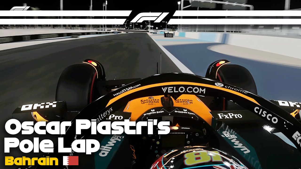 Oscar Piastri 2025 Bahrain GP Pole Lap I Assetto Corsa