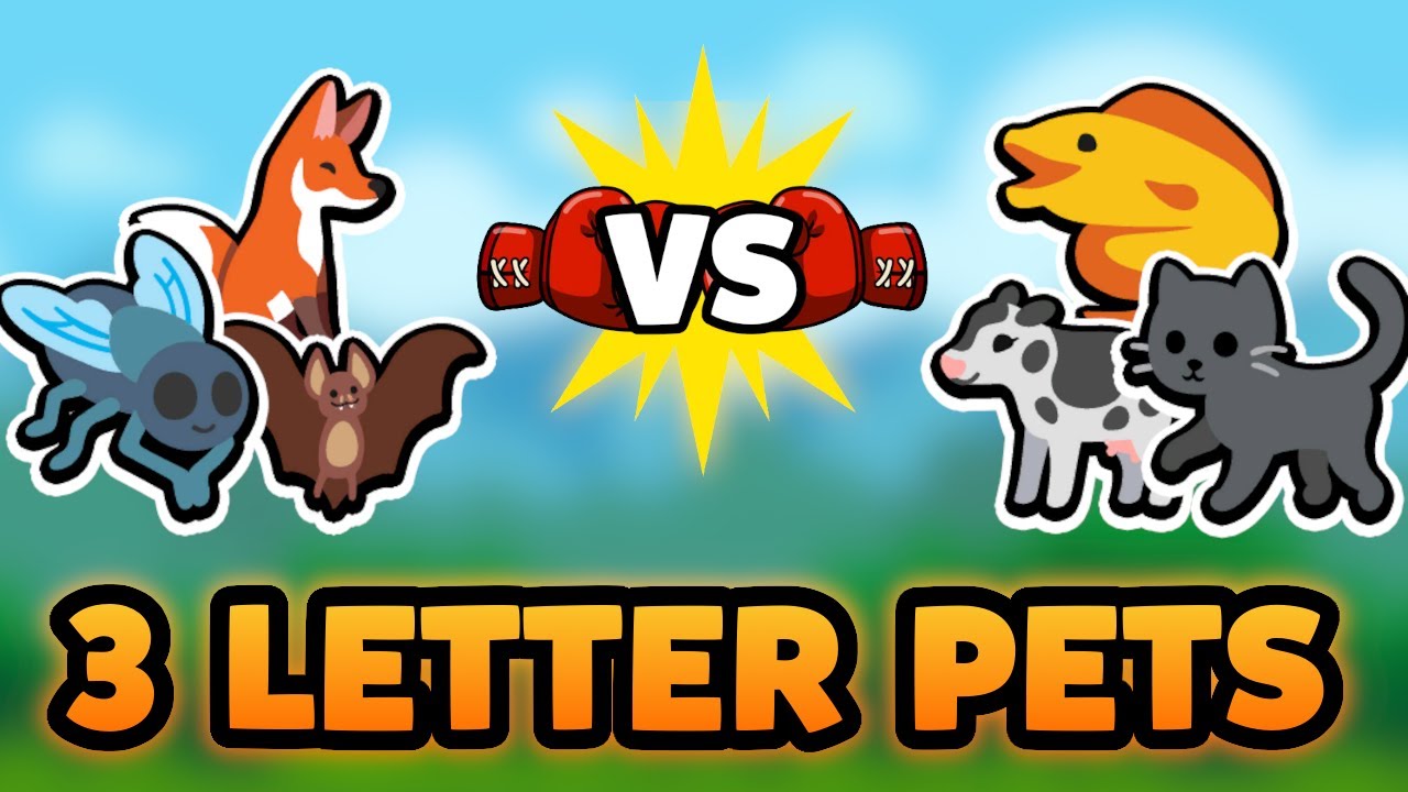 Super Auto Pets but we can only use animals with 3 LETTER NAMES