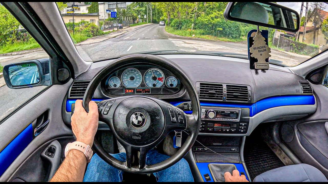 2003 BMW 318i E46 (2.0 143 hp) | POV Test Drive #2442 Joe Black