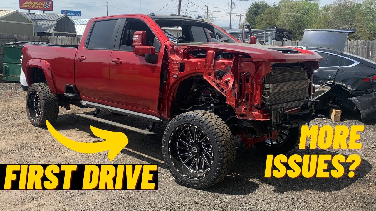2021 DURAMAX SILVERADO 2500 DRIVESHAFT INSTALLED Part 41