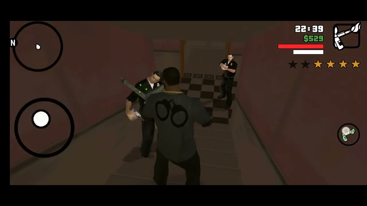 GTA San Andreas 😈 Fire Gun se Police Jala Di | Bomb se Police Car Udda Di 💥 