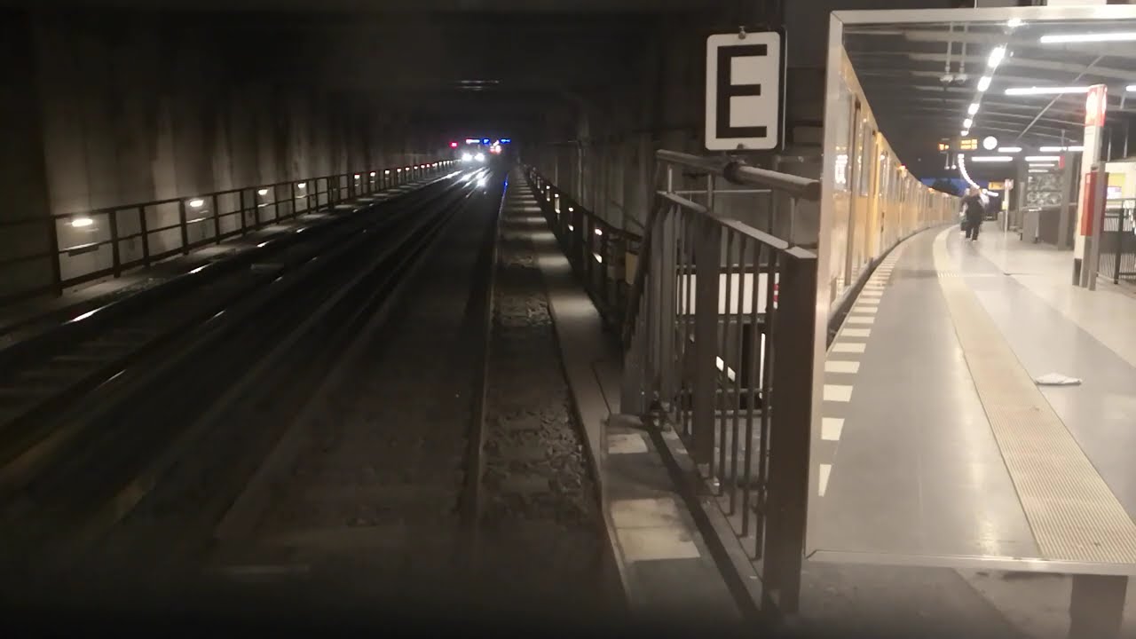 U-Bahn Berlin U2 Führerstandsmitfahrt A3L92
