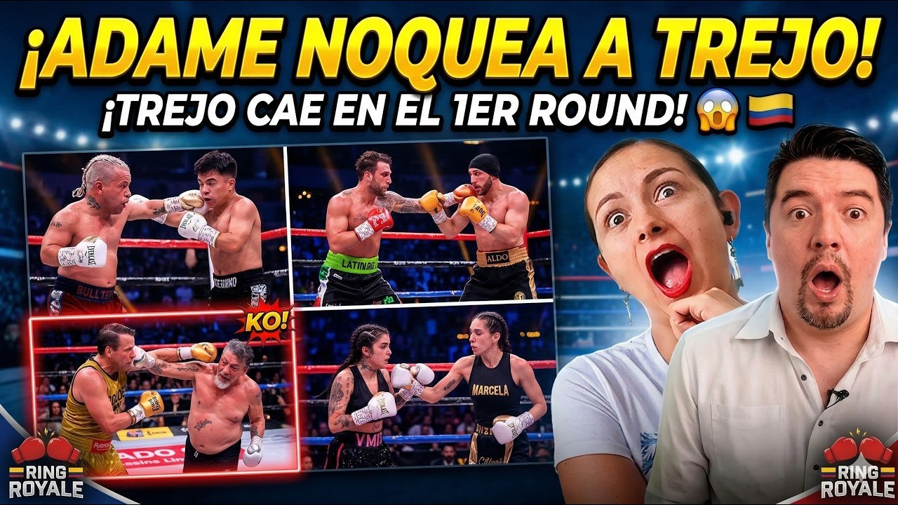 COLOMBIANOS en SHOCK con el KO de ALFREDO ADAME a Carlos Trejo 😱 | Ring Royale