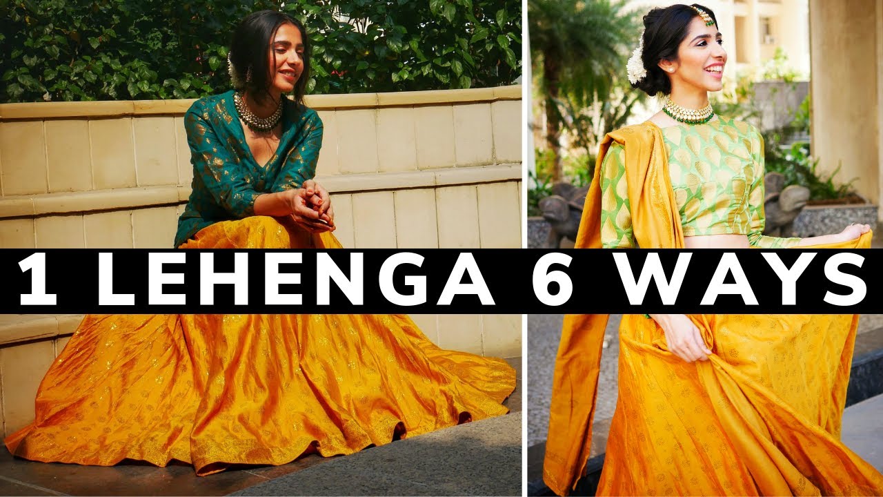 Styling Fabindia Lehenga in 6 Ways