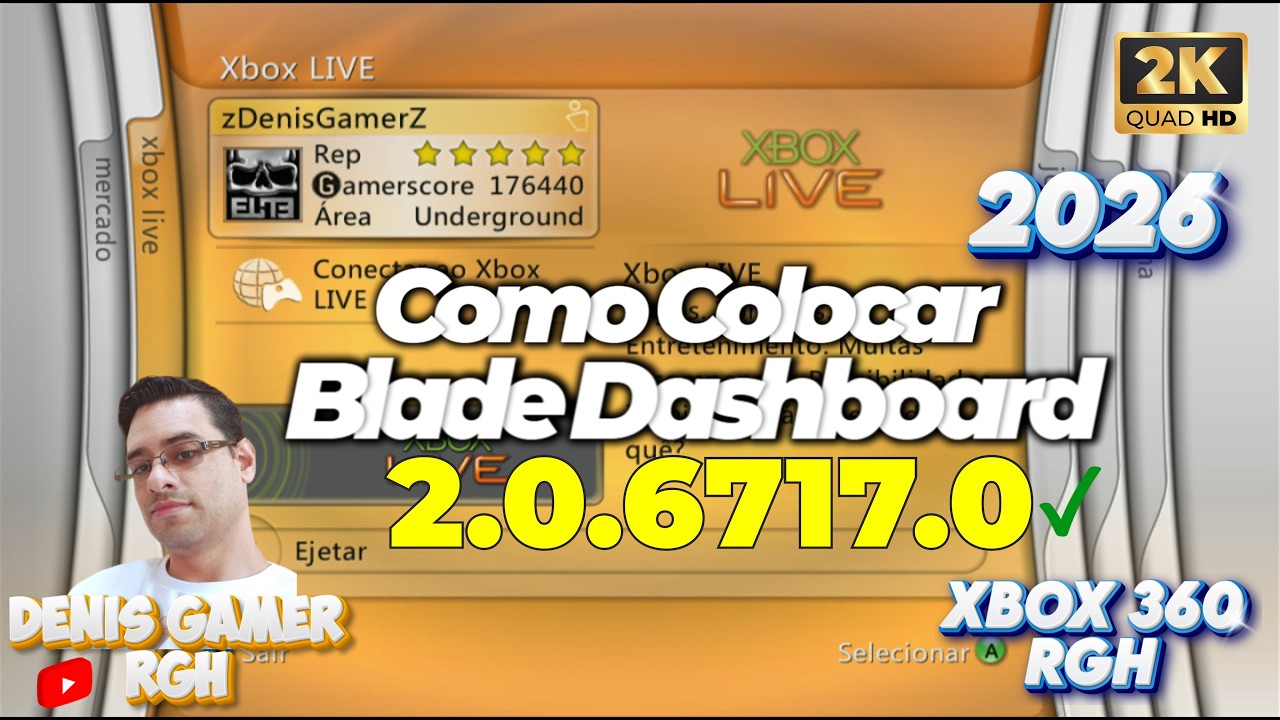 Como Colocar Blade Dashboard 2.0.6717.0 NO XBOX 360 RGH