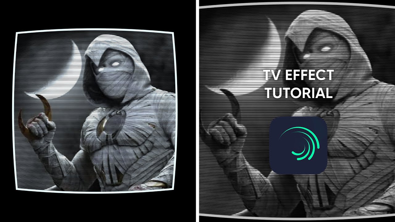 alight motion: tv effect tutorial | detdouch