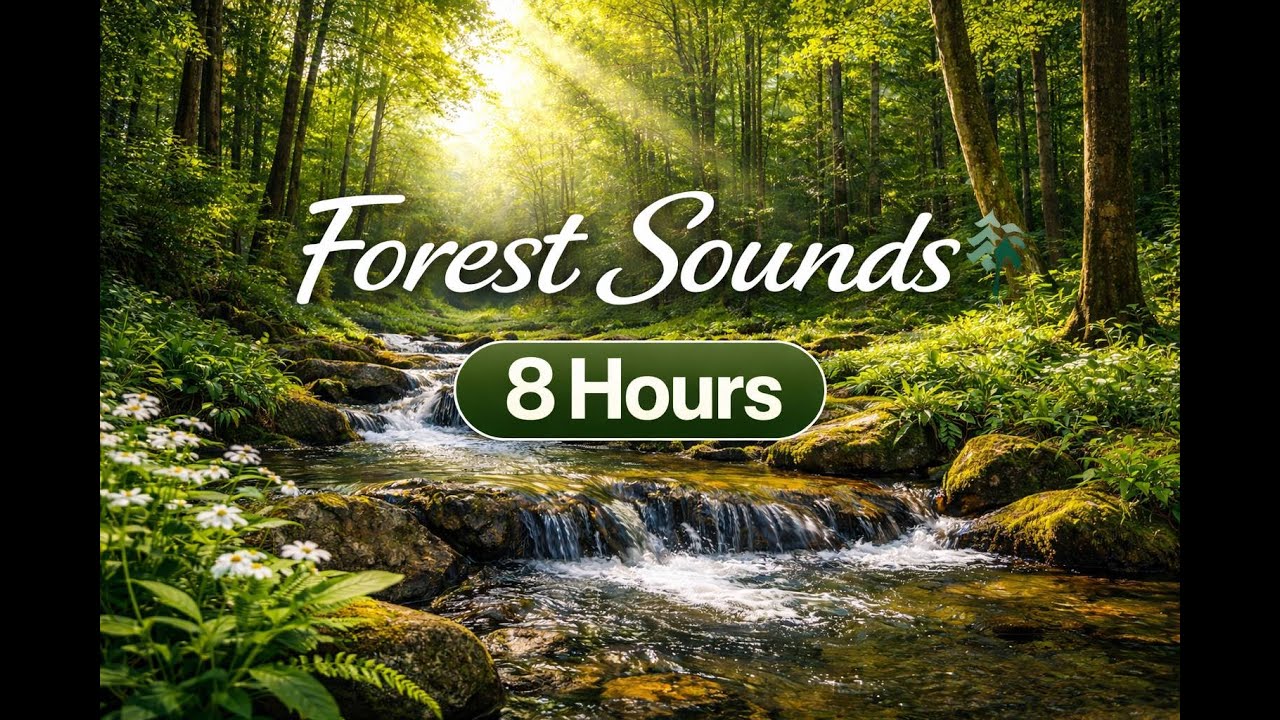 Forest Sounds 🌲 Deep Sleep Relaxation 8 Hours | Sonidos de Bosque Dormir Relajación Profunda