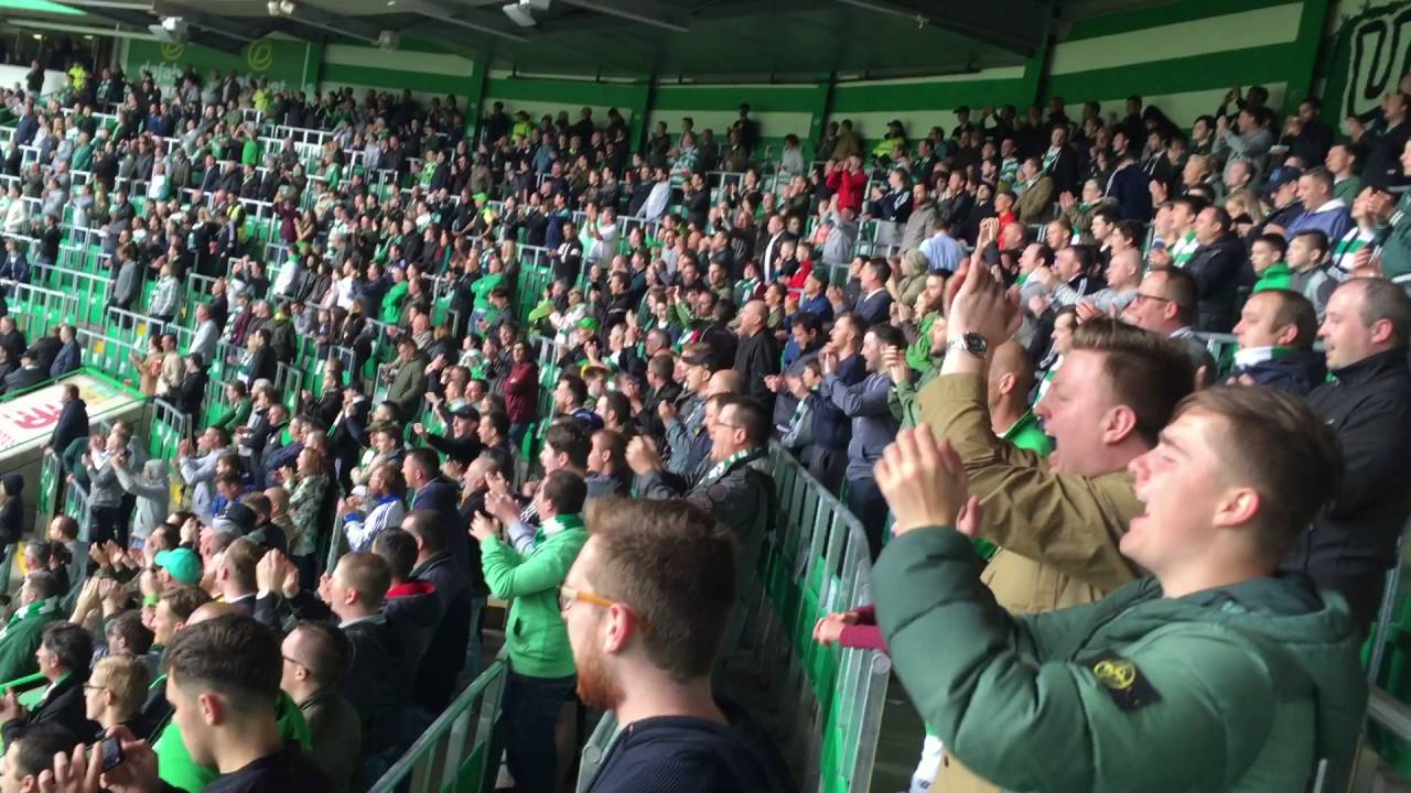 Green Brigade - Safe Standing Section - Celtic Symphony Graffiti on the wall