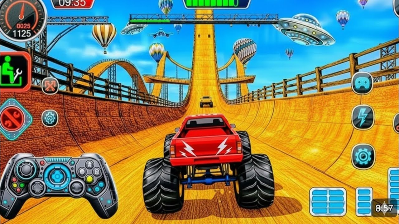 😈👀Monster Truck Mega Ramp Racing – Impossible Stunts & Extreme Jumps 2025🚒