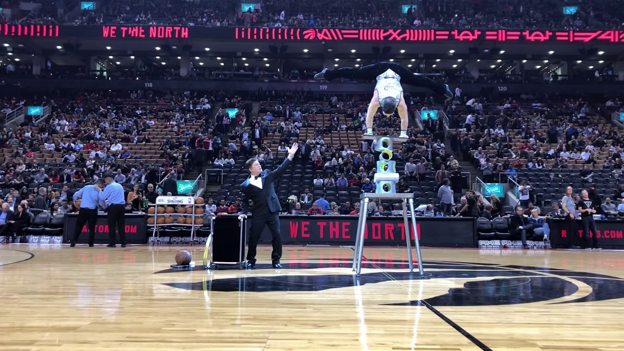 NBA haft time Acro-Balance on Rola-Bola George Arestov