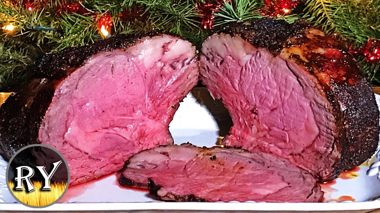 Ribeye Roast Smoked On The Weber Kettle