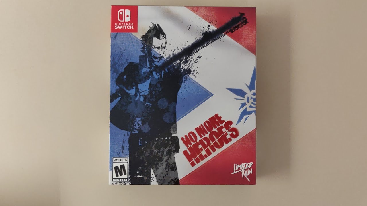 No More Heroes Nintendo Switch Unboxing Limited Run Games