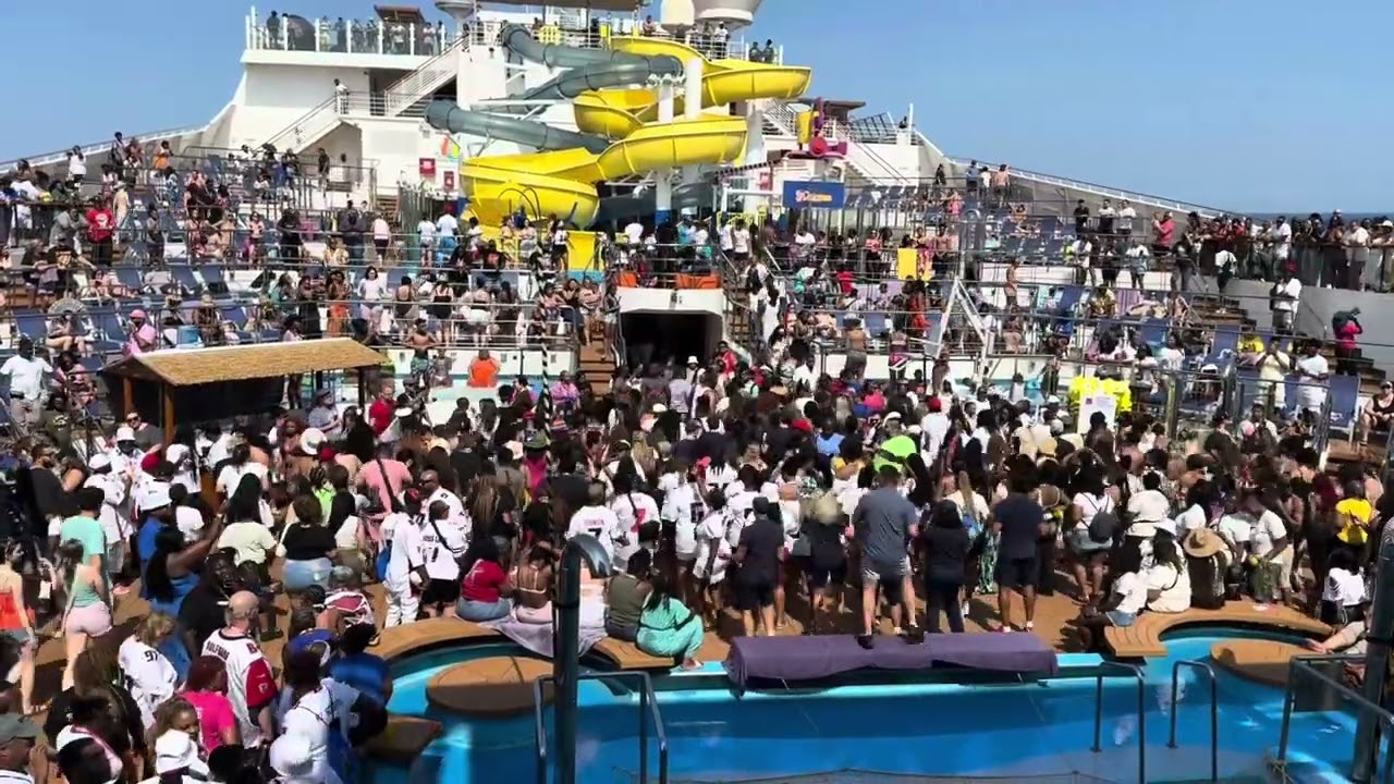 Carnival Sunrise. Best View off the Best Sail Away.