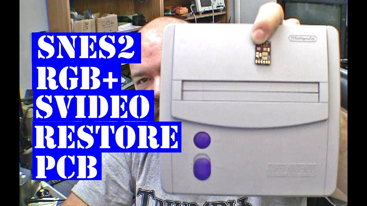 SNES 2 mini Jr - rgb + svideo restore pcb - Super Nintendo