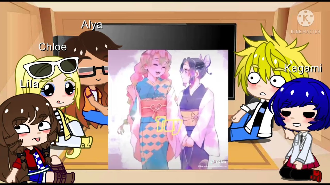 MLB react to Marinette as Shinobu (part 3)