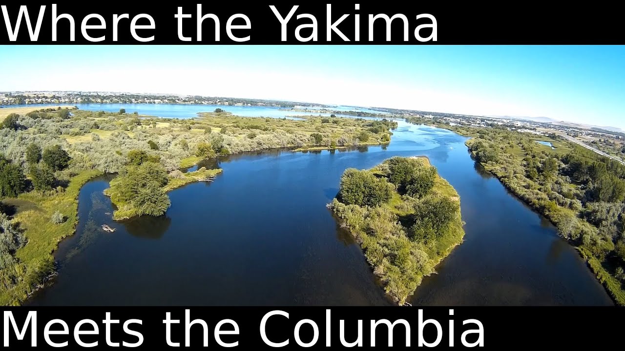 Mouth of Yakima River at the Columbia Tri-Cities WA