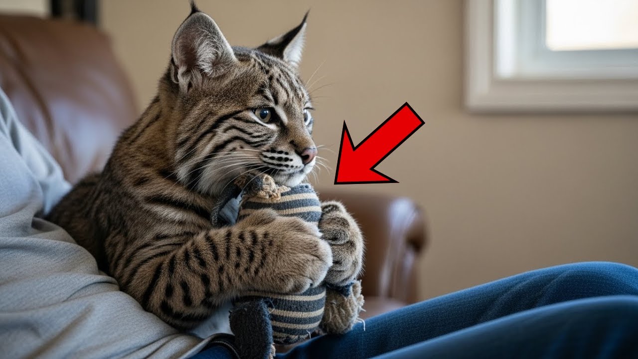Bobcat at the Shelter Refused to Drop His Toy — Then Staff Discovered the Shocking Reason