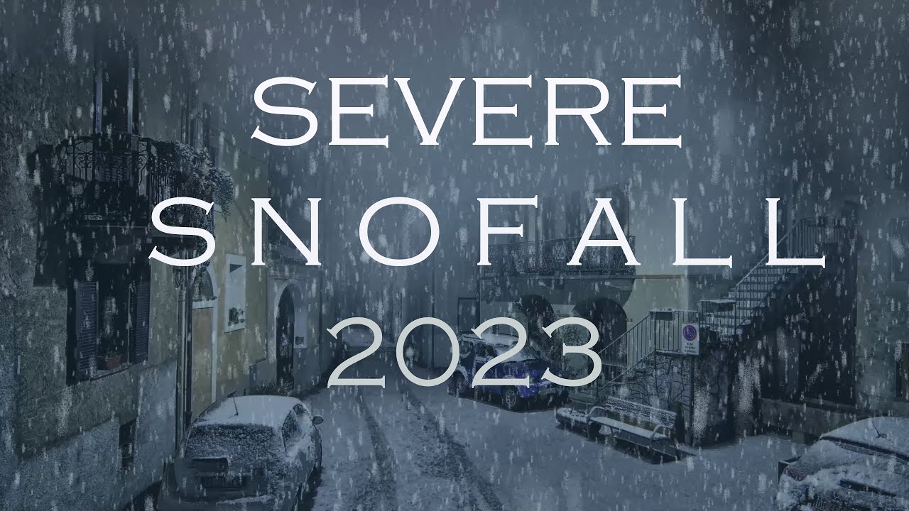 СИЛЬНЫЙ СНЕГОПАД || СИЛЬНЫЙ ВОЮЩИЙ ВЕТЕР || Город горных Альп || Метель || зимний снег ||