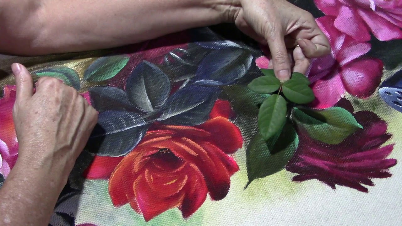 Dicas para pintar folhas de rosas 
