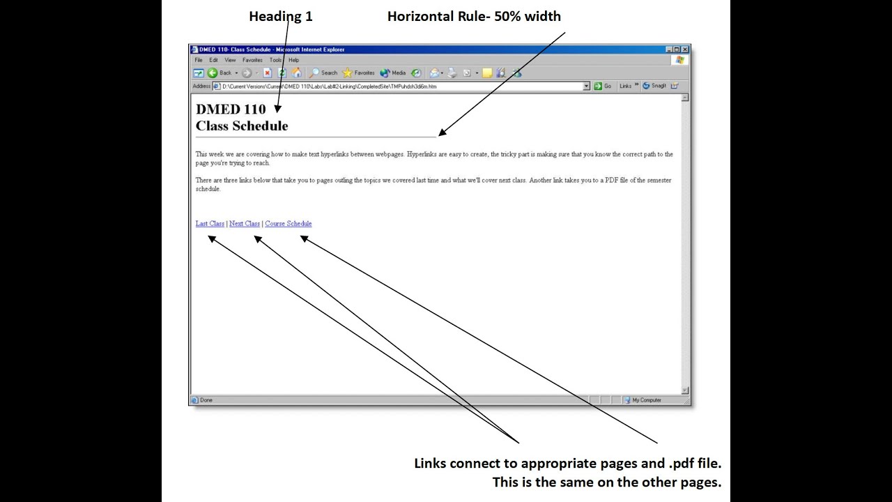 DMED 110 - Lab 3: Basic Linking