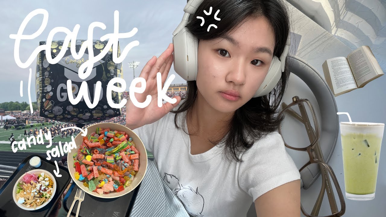 school life: last week of junior year! making candy salad in class, attending graduation, study