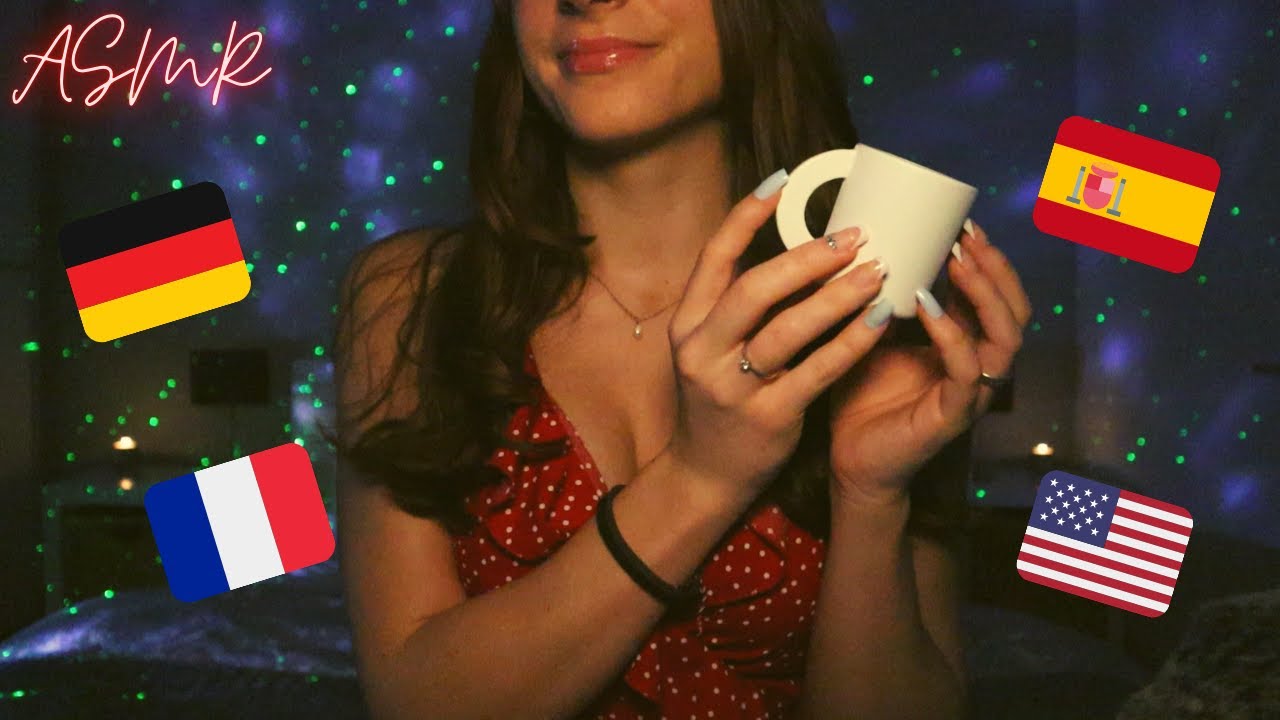 ASMR in 4 Different Languages (with Tingly Triggers)