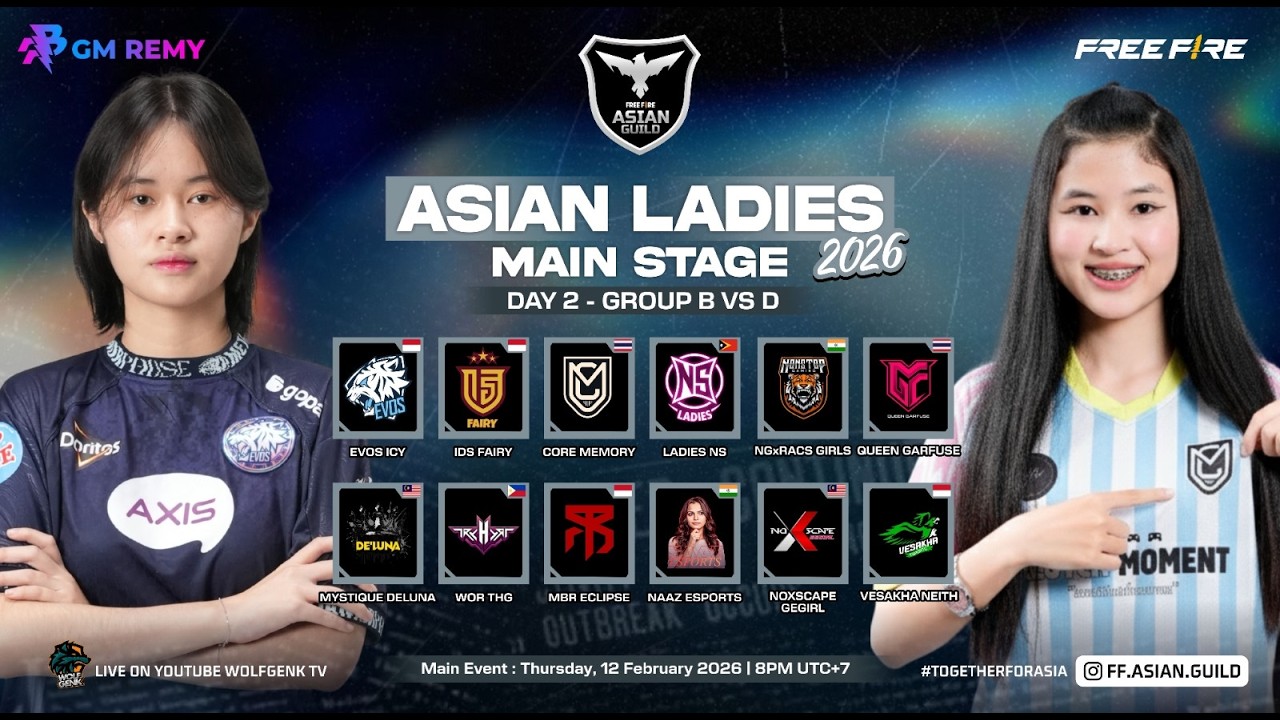 ASIAN LADIES GROUP STAGE B VS  D