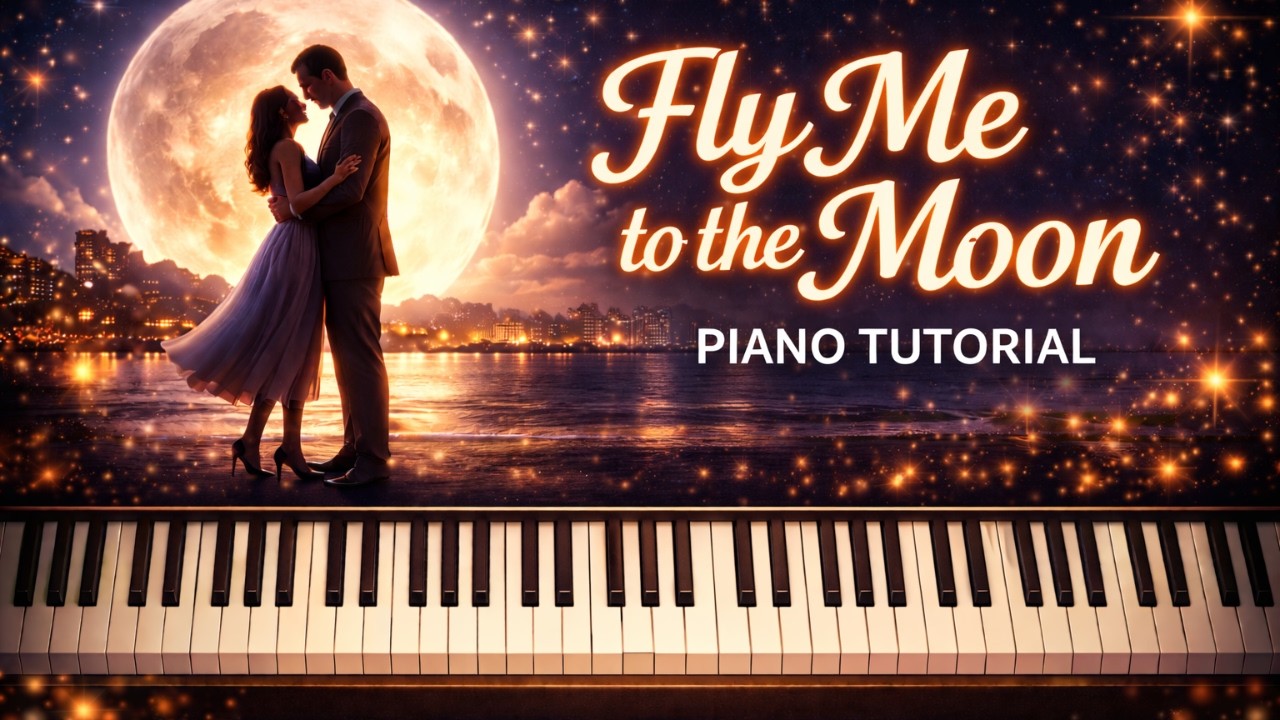 🎹 Fly Me to the Moon &ndash; Easy Piano Tutorial (Synthesia)