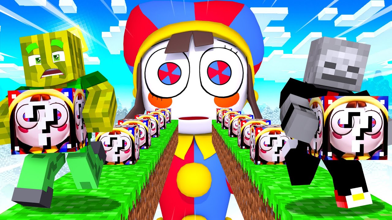 MINECRAFT, ABER mit AMAZING DIGITAL CIRCUS LUCKY BLOCK?!