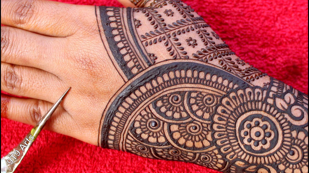 Latest Simple Mehndi design |Stylish back hand Mehndi design |सरल और आसान दिल आकृति मेहंदी डिज़ाइन