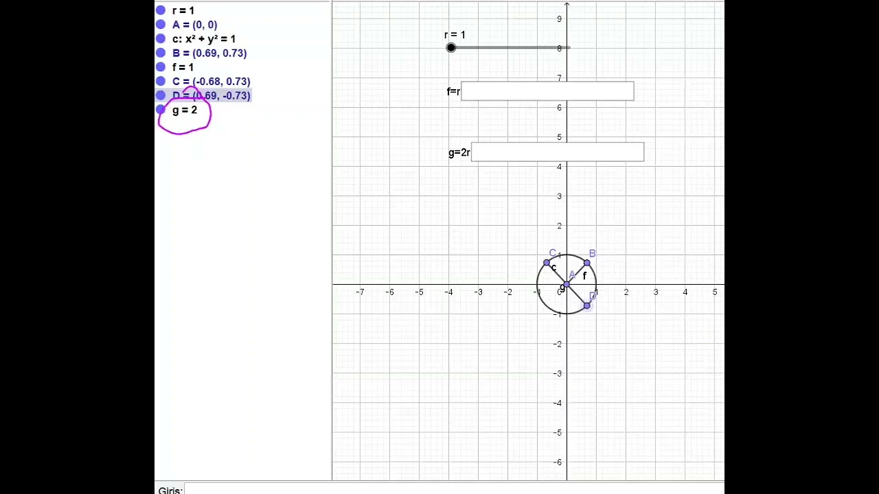 Cemberde Kiris Uzunlugu,Cap ve Yaricap /6.sinif