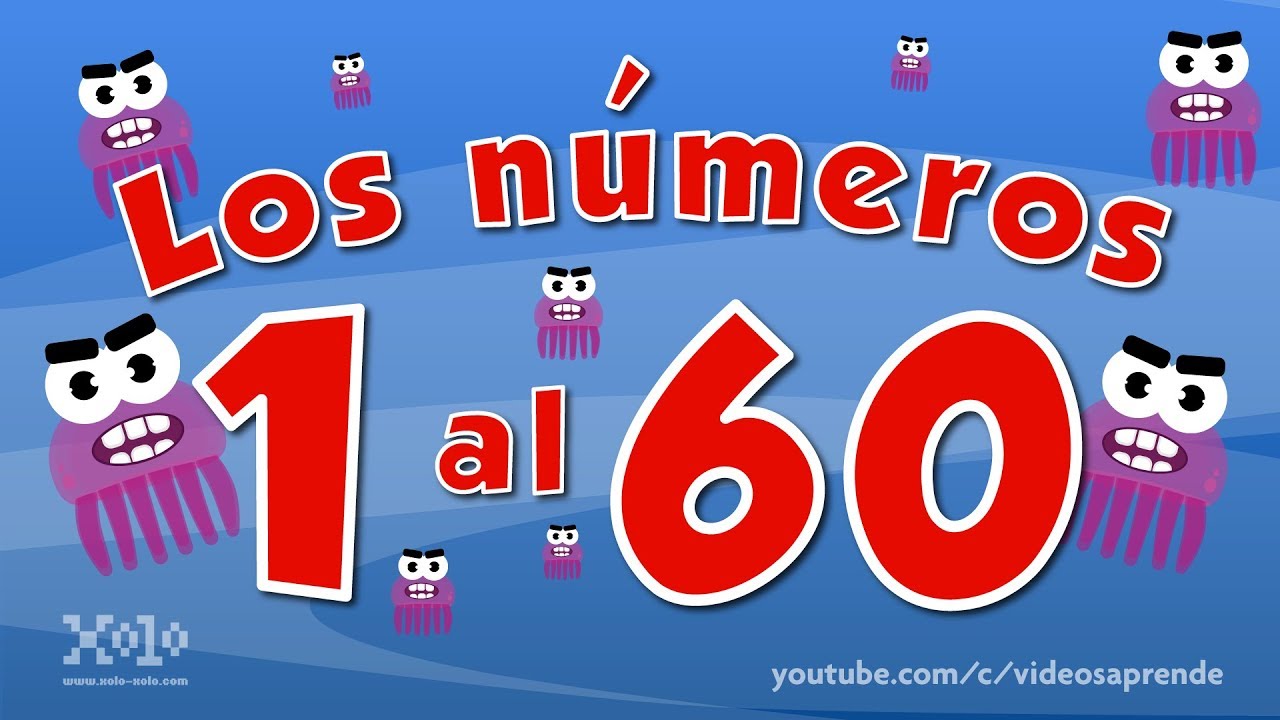 1 al 60 aprendiendo a contar con medusas para ni&ntilde;os - Videos Aprende