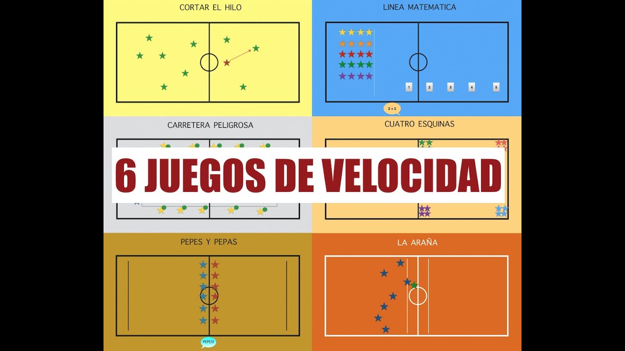 6 JUEGOS DE VELOCIDAD | Juegos Educación Física