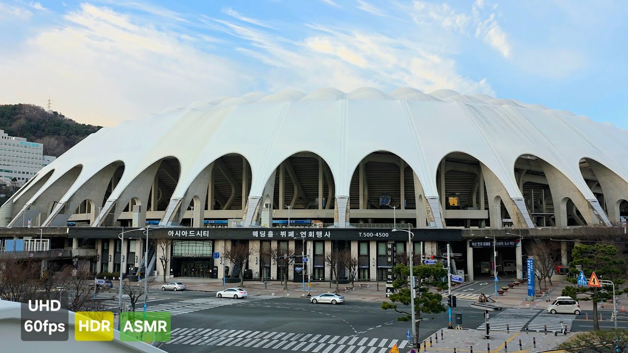 Morning Walk at Busan Asiad Stadium | BTS Concert Site 2026 | 釜山 冬の朝散歩・静かなピアノ | Piano