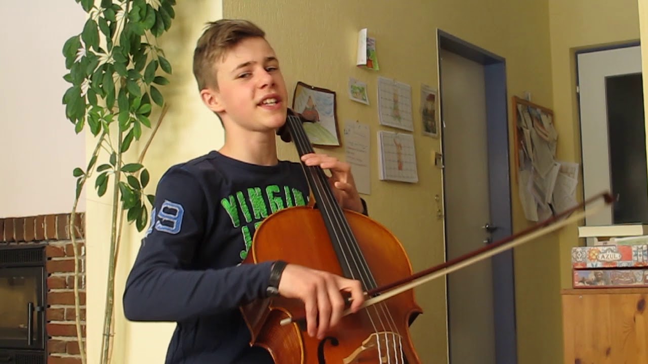 You raise me up, Joscha (16) Cello und Gesang
