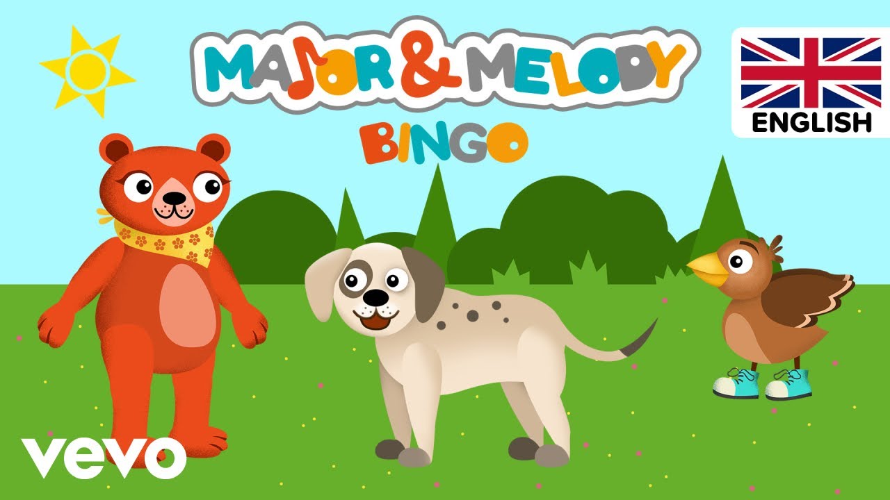 Major & Melody - Bingo - dog song (Nursery Rhymes for Kids / UK Version)