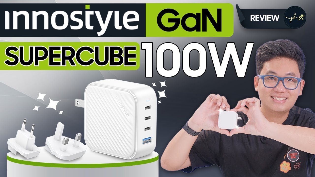 Sạc Innostyle SuperCube GaN 100W: Sạc ch&acirc;n &aacute;i l&agrave; đ&acirc;y! | Thế Giới Phụ Kiện