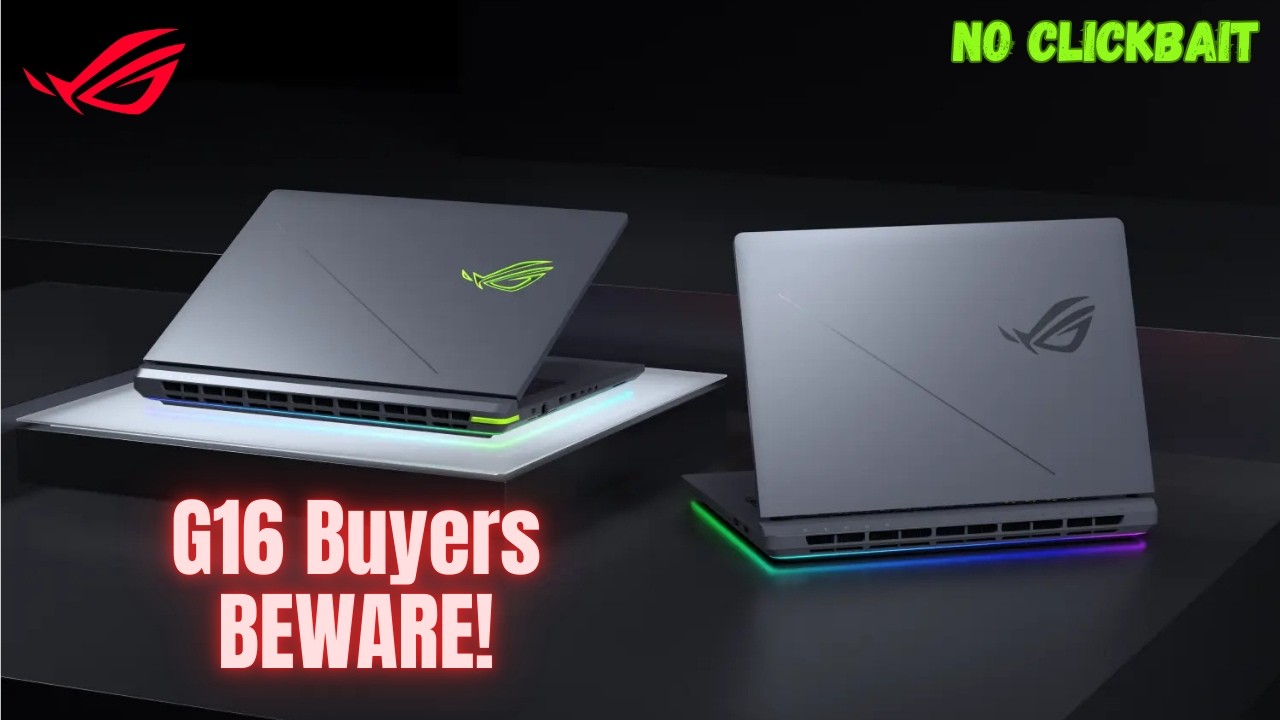 Dont buy ASUS ROG STRIX G16 Laptops without watching this video (display issue)
