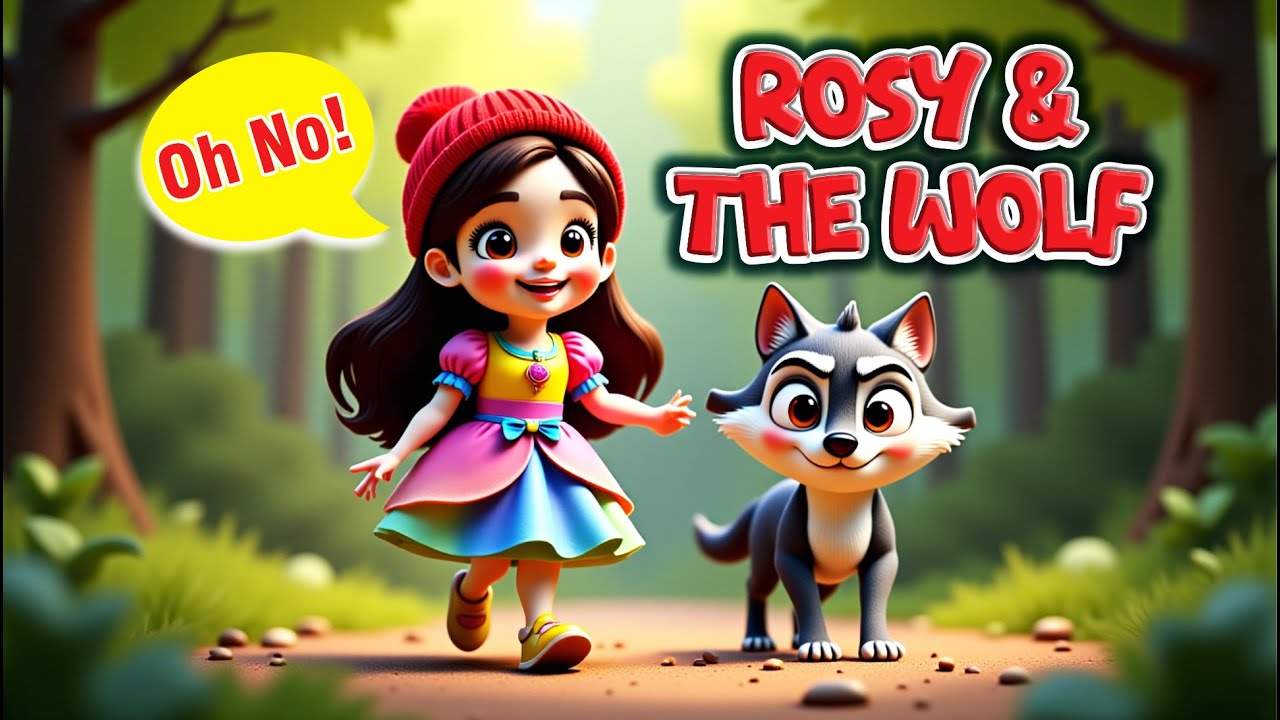 Kids Story 🧒 Little Rosy and the Wolf 🐺 | Stranger Danger | Moral Story for Kids