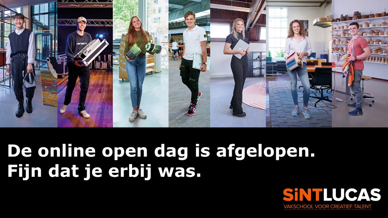 Livestream online open dag SintLucas 11 oktober 2020
